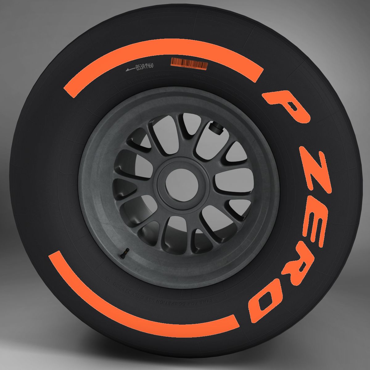 F1 tyre hard rear 3d model