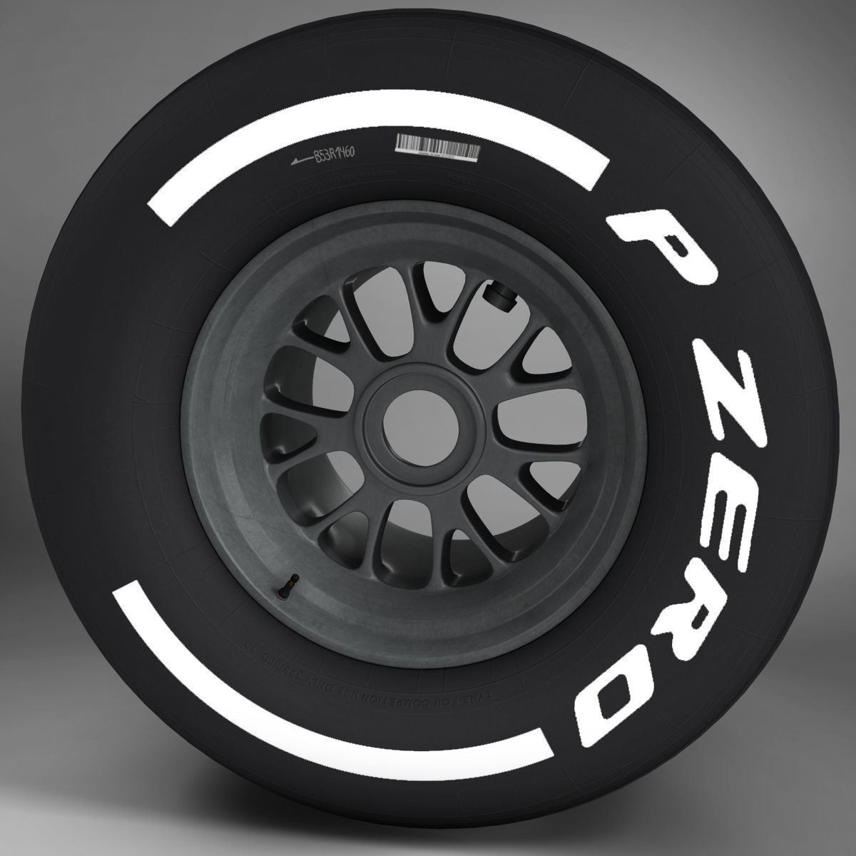 F1 tyre medium rear 3d model