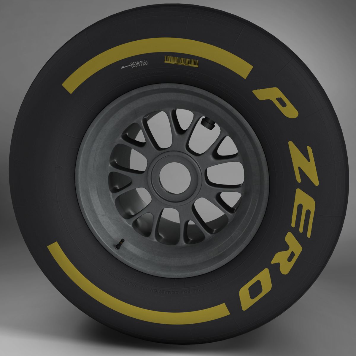 F1 tyre soft rear 3d model