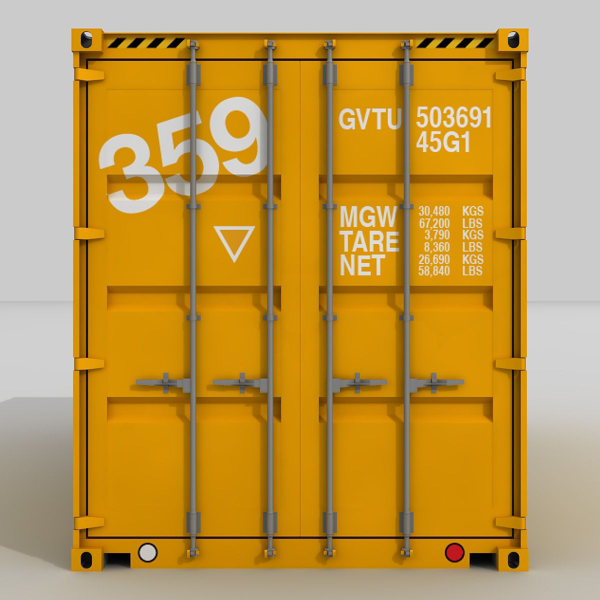 20 ft. Verzendcontainer 3d model