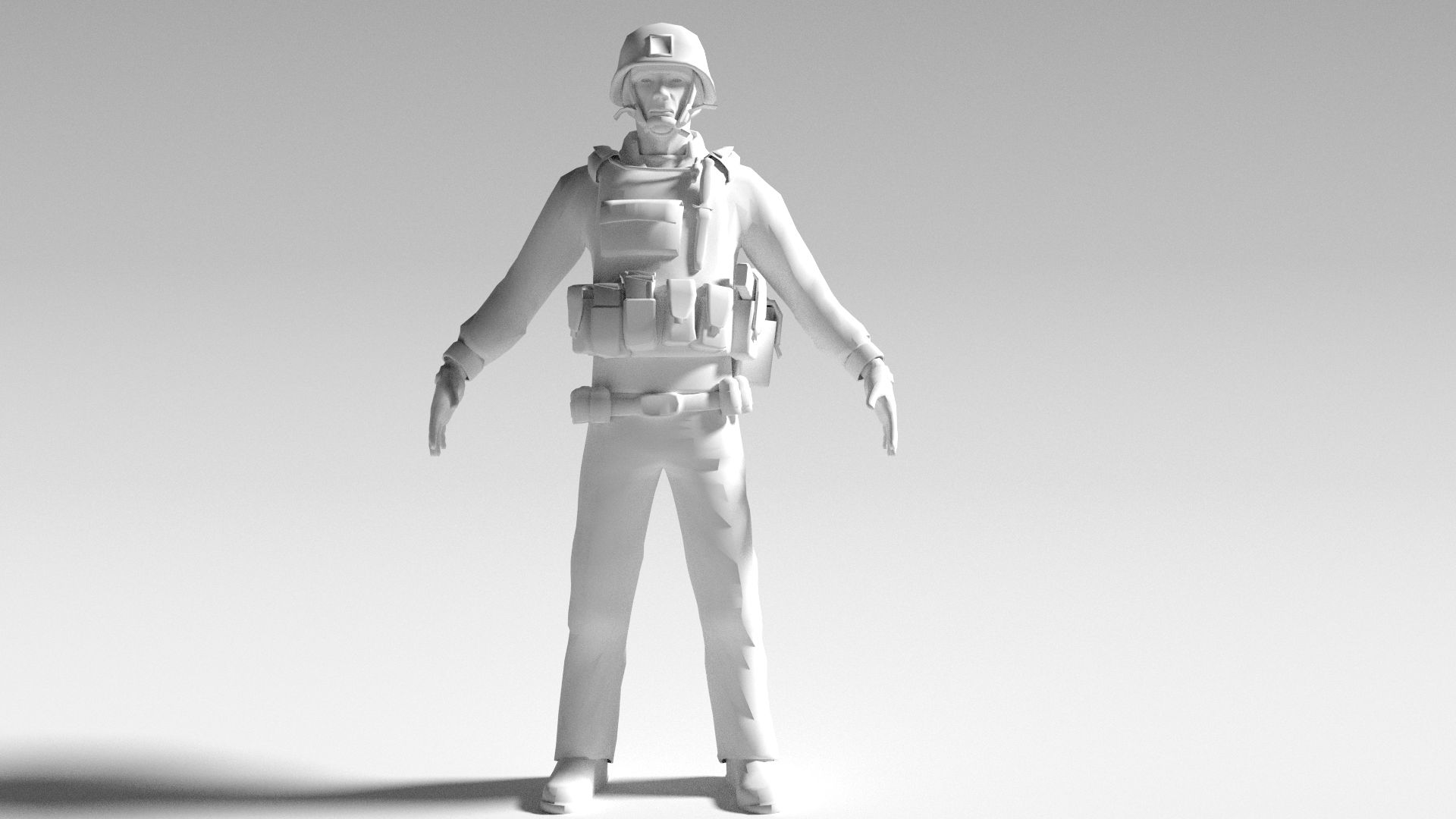 Soldier 3d model