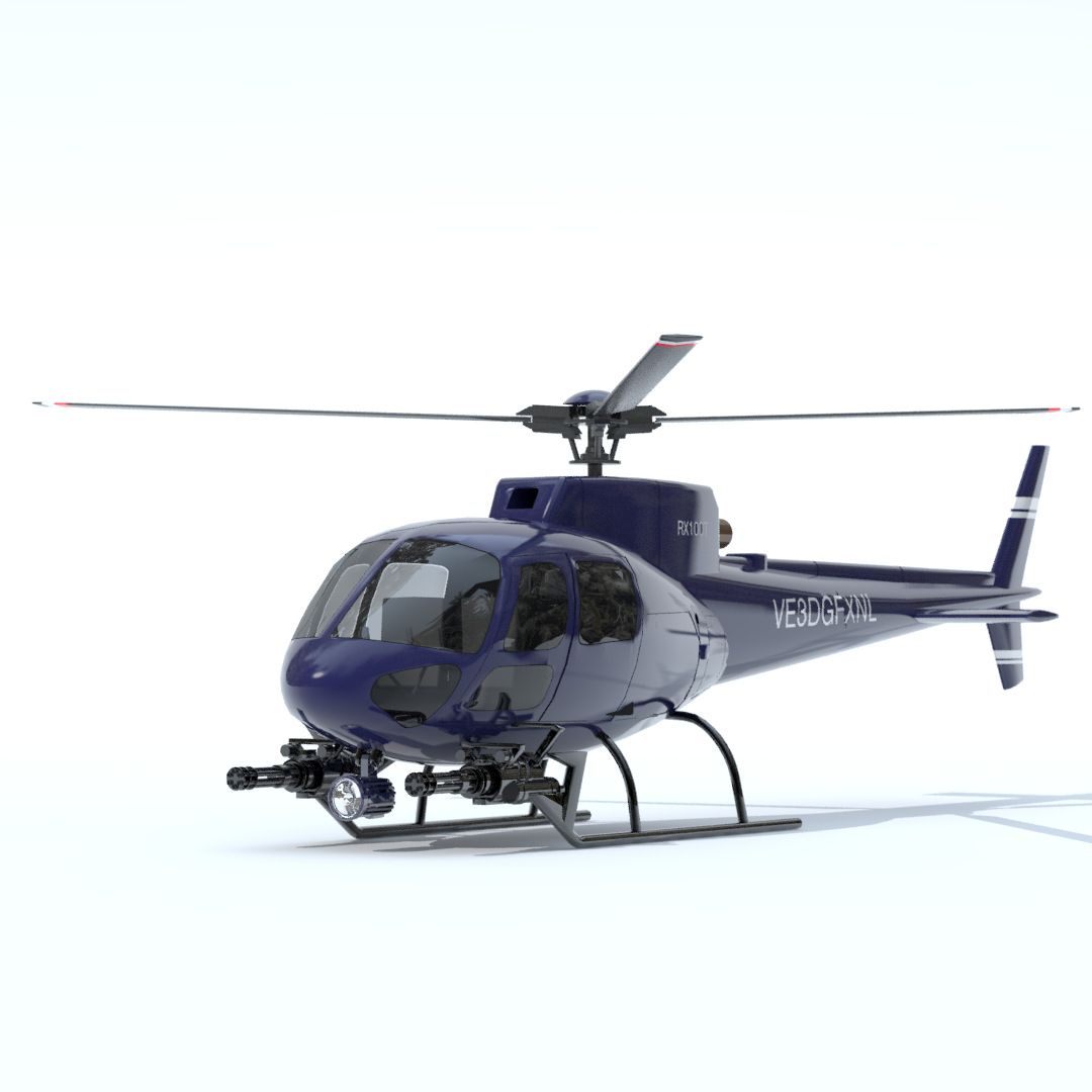 Helicopter 3d model