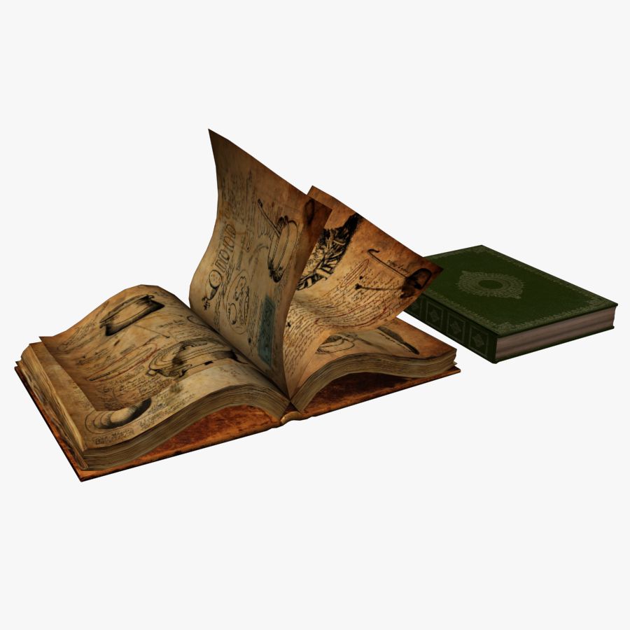 Vieux livre 3d model