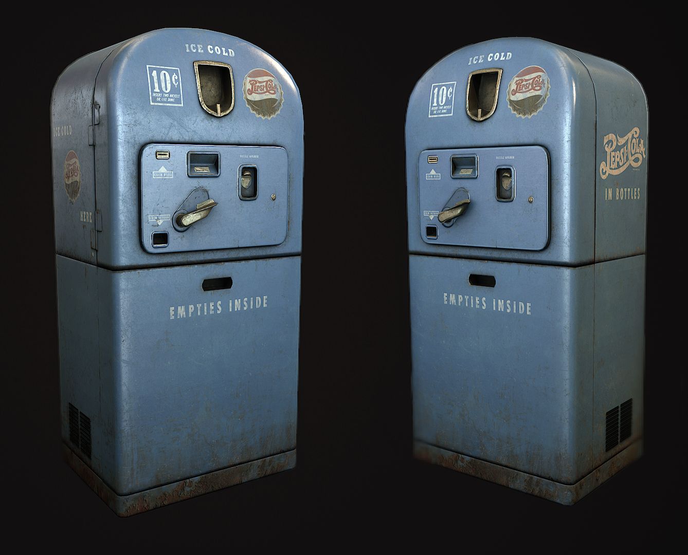 Vintage Pepsi Vending Machine 3d model