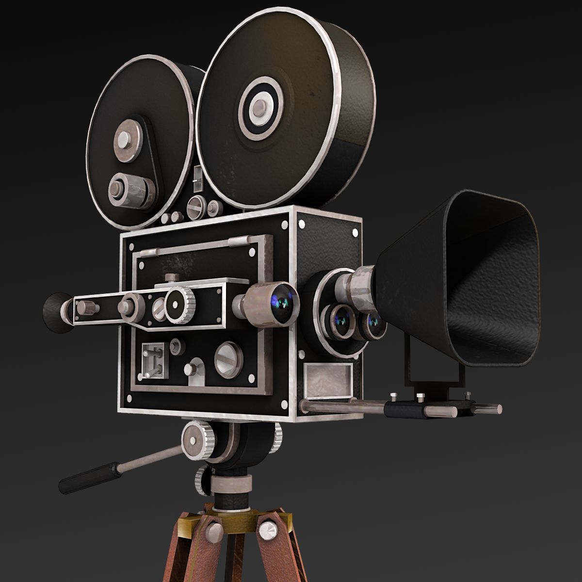 Film kamerası royalty-free 3d model - Preview no. 2