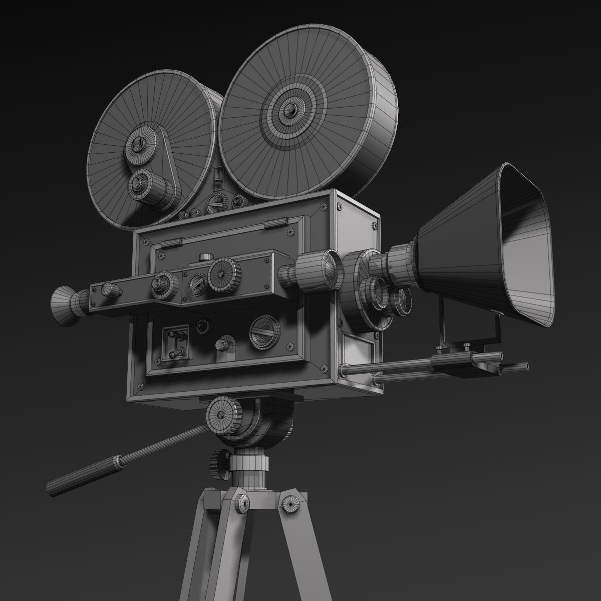 Film kamerası royalty-free 3d model - Preview no. 13