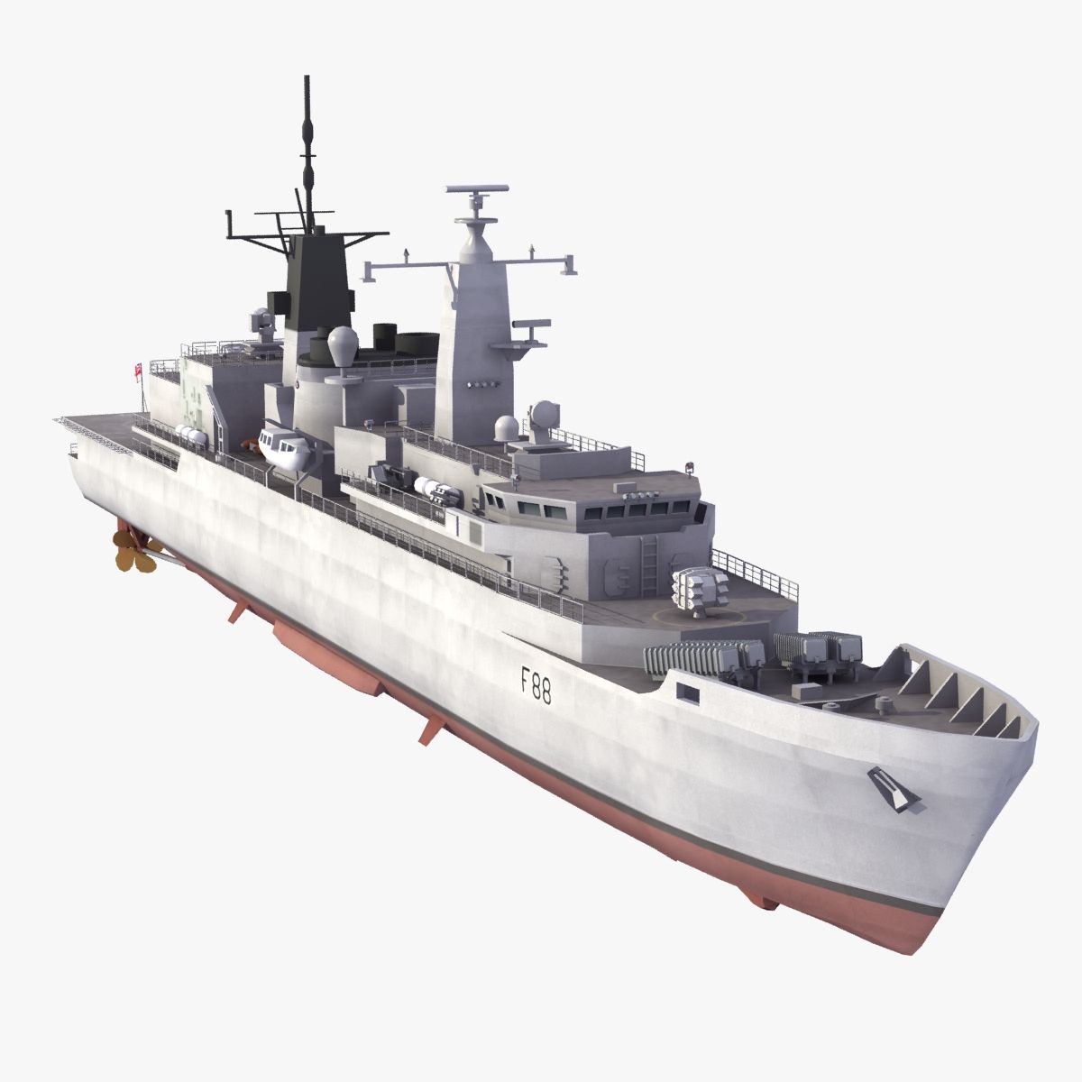 HMS Broadsword F88 3d model