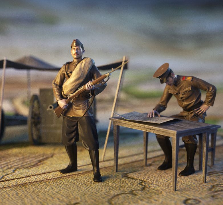 Soldaten WW1 3d model