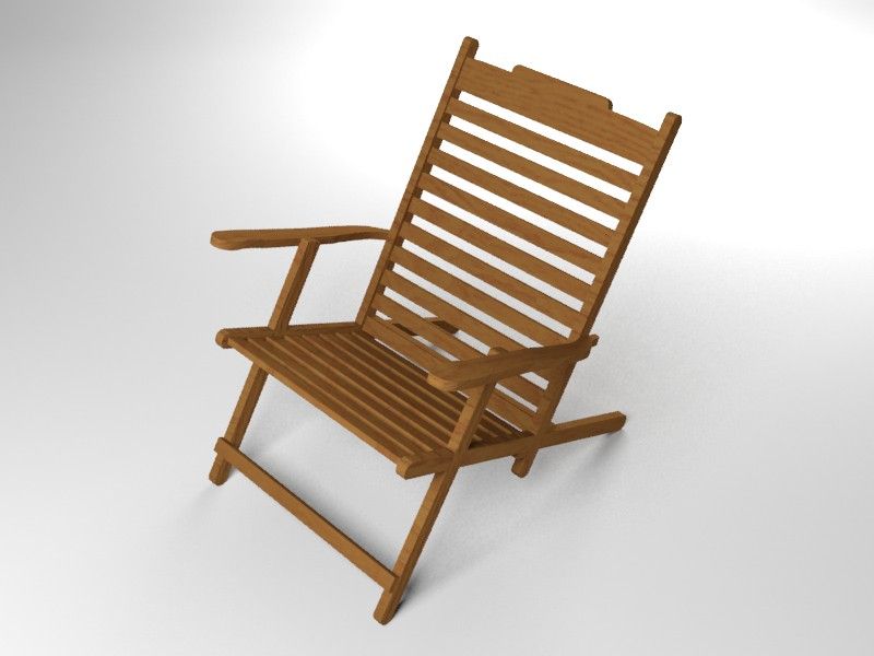 Deck Chair 3d model