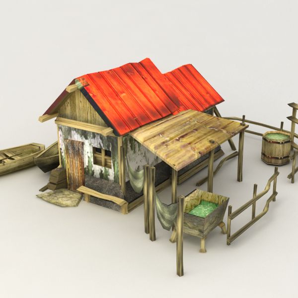 Fisherman House 3d model