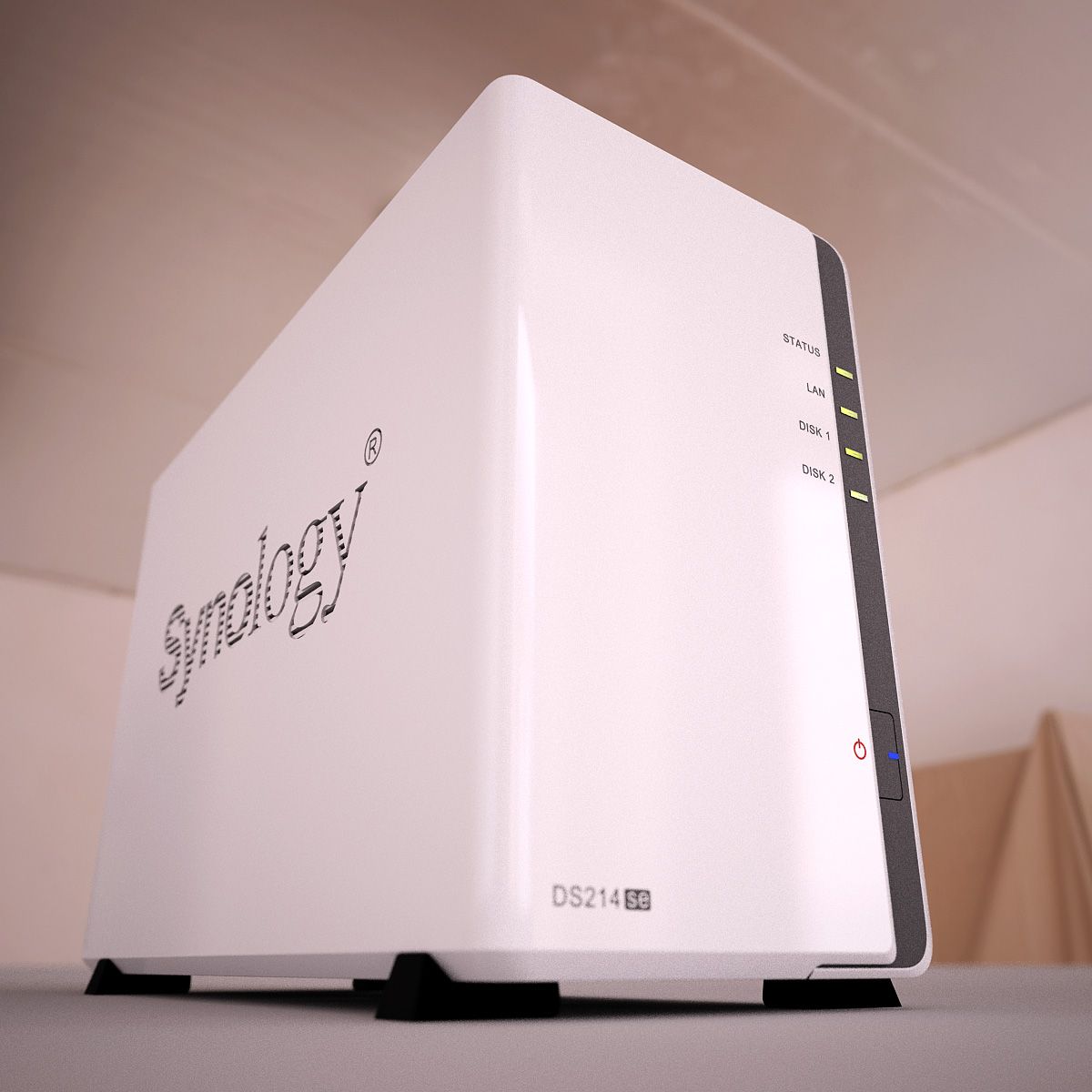 Synology DS214SE 3d model