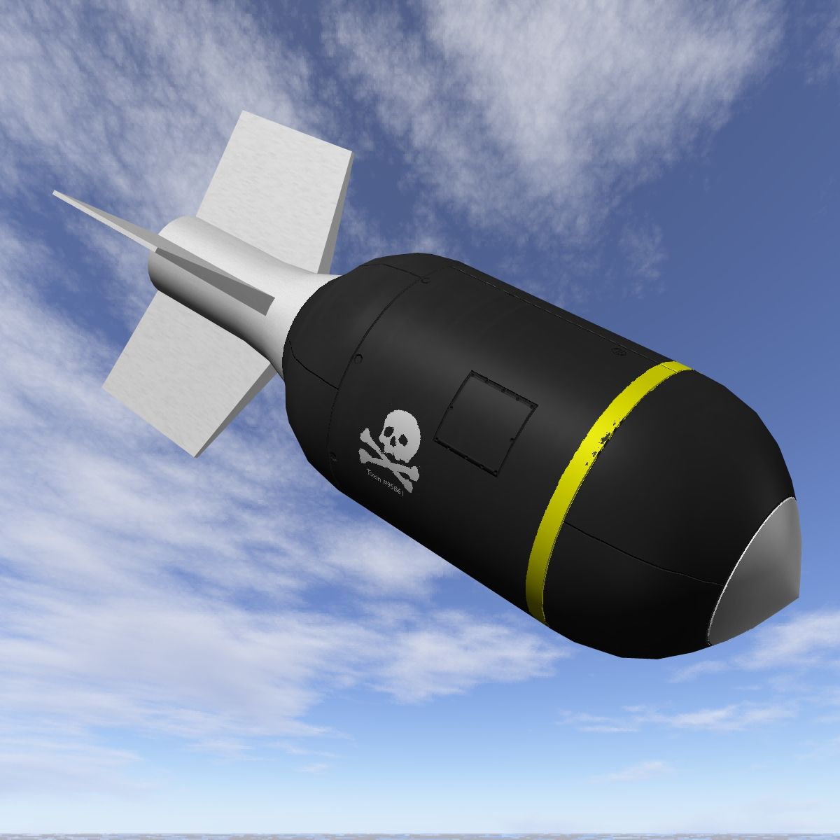 Bomb Jolly Roger-schema 3d model