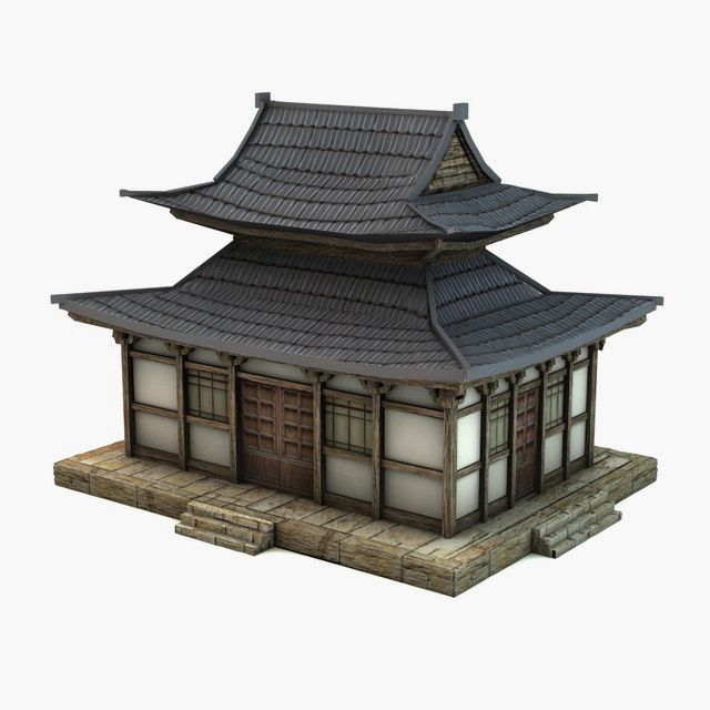 Aziatische tempel 3d model