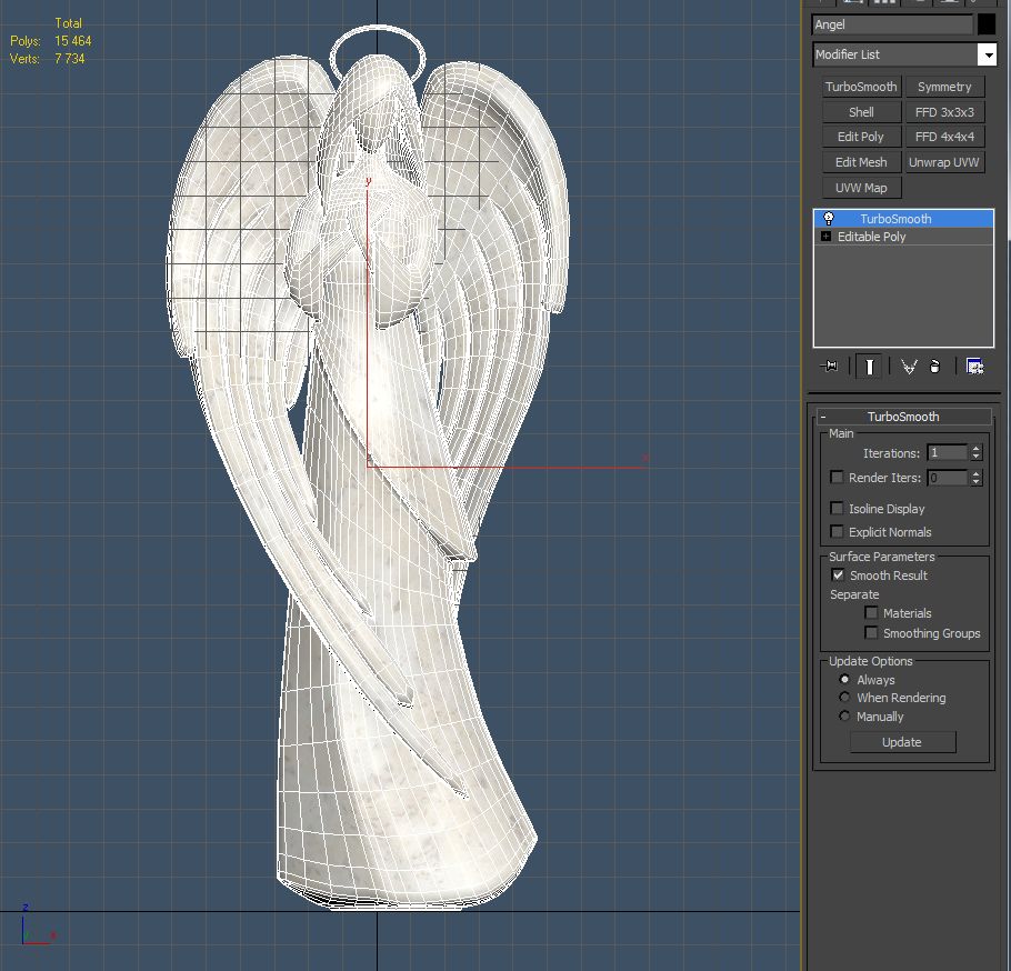 Anjo royalty-free 3d model - Preview no. 7