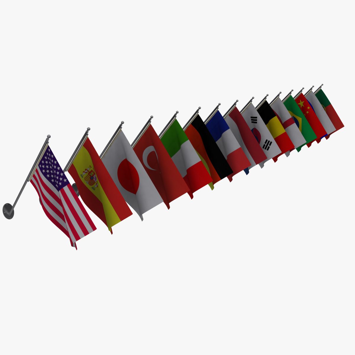 flag 3d model