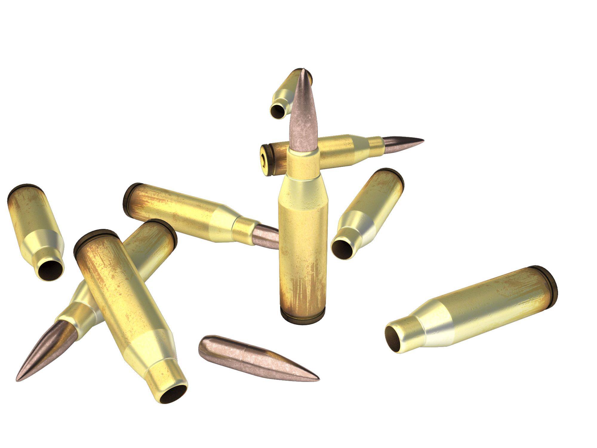 50 Cal Bullet 3d model