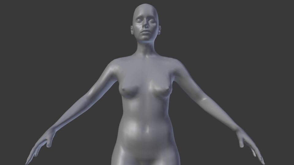 Femmina umana 3d model