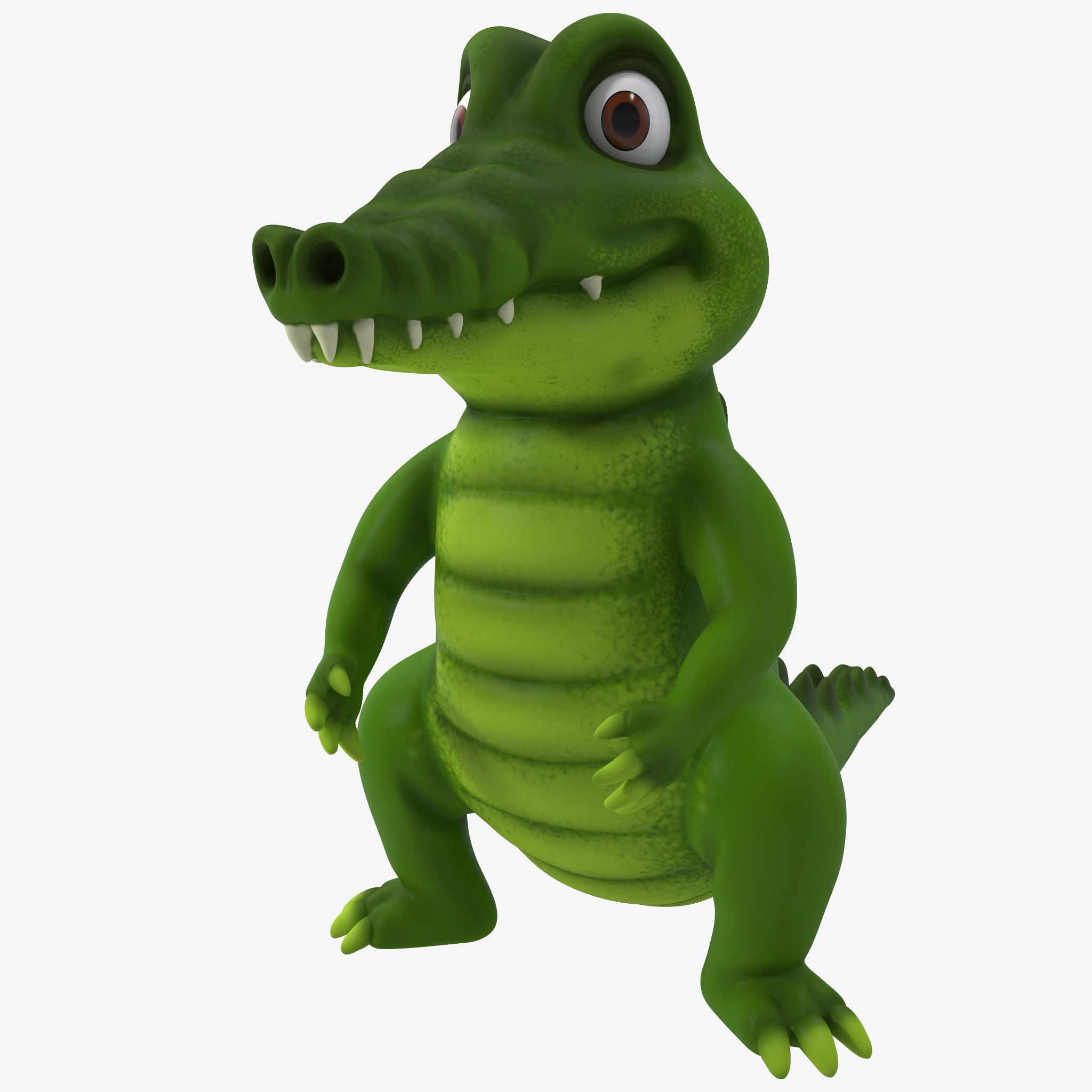 Cartoon Crocodile 3d model