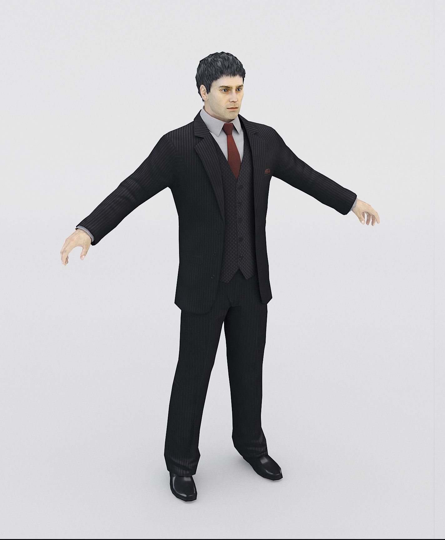 Man in a suit 3d model