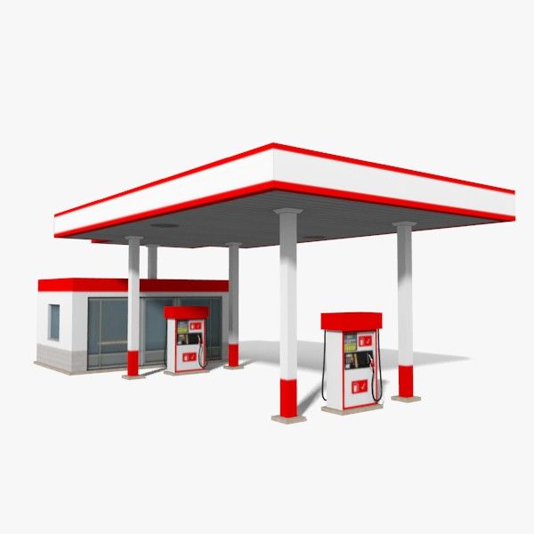 Gas Station 3d model