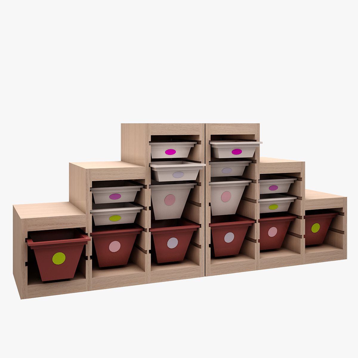 Caja de juegos para niños modelo 3d