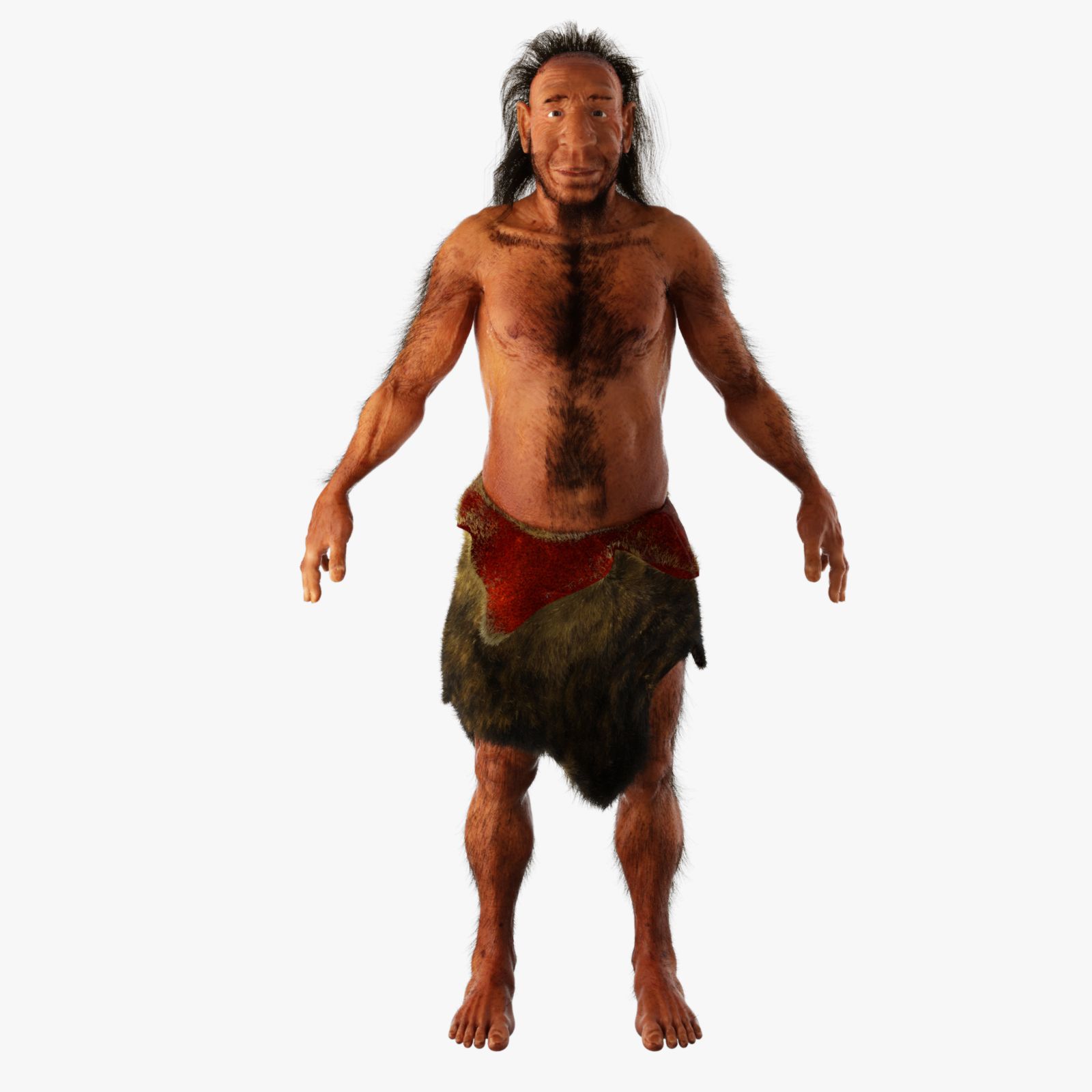 Neanderthaler mannetje 3d model