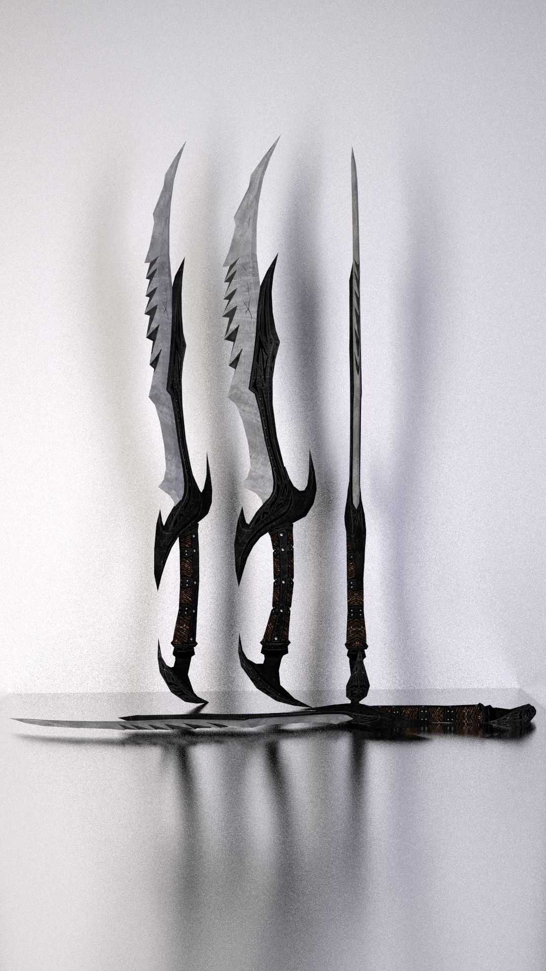 TESV Skyrim Daedric Sword modelo 3d