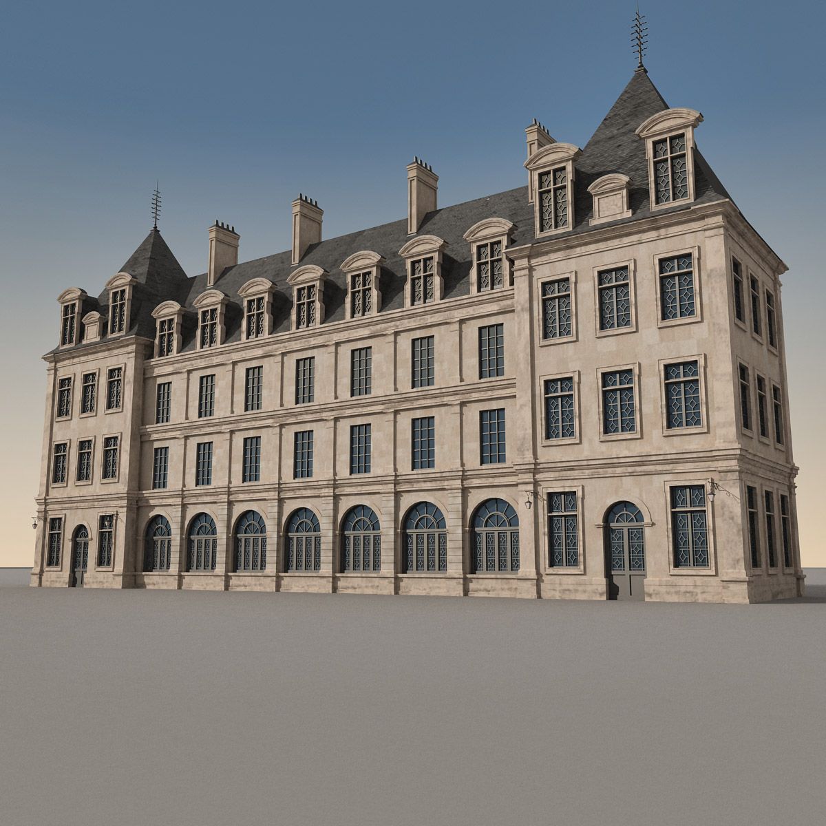 European Building 144 3d model