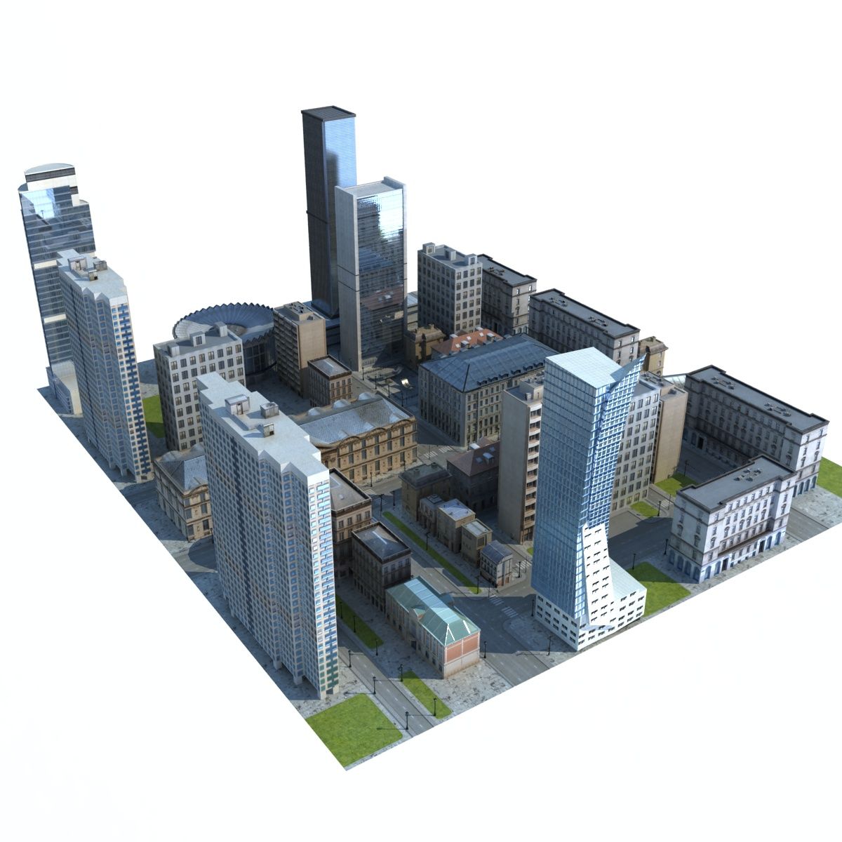 Paesaggio urbano 3d model