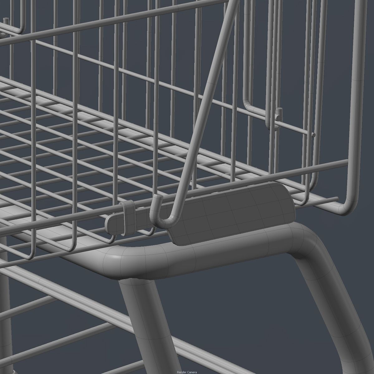 Shopping Cart royalty-free 3d model - Preview no. 7