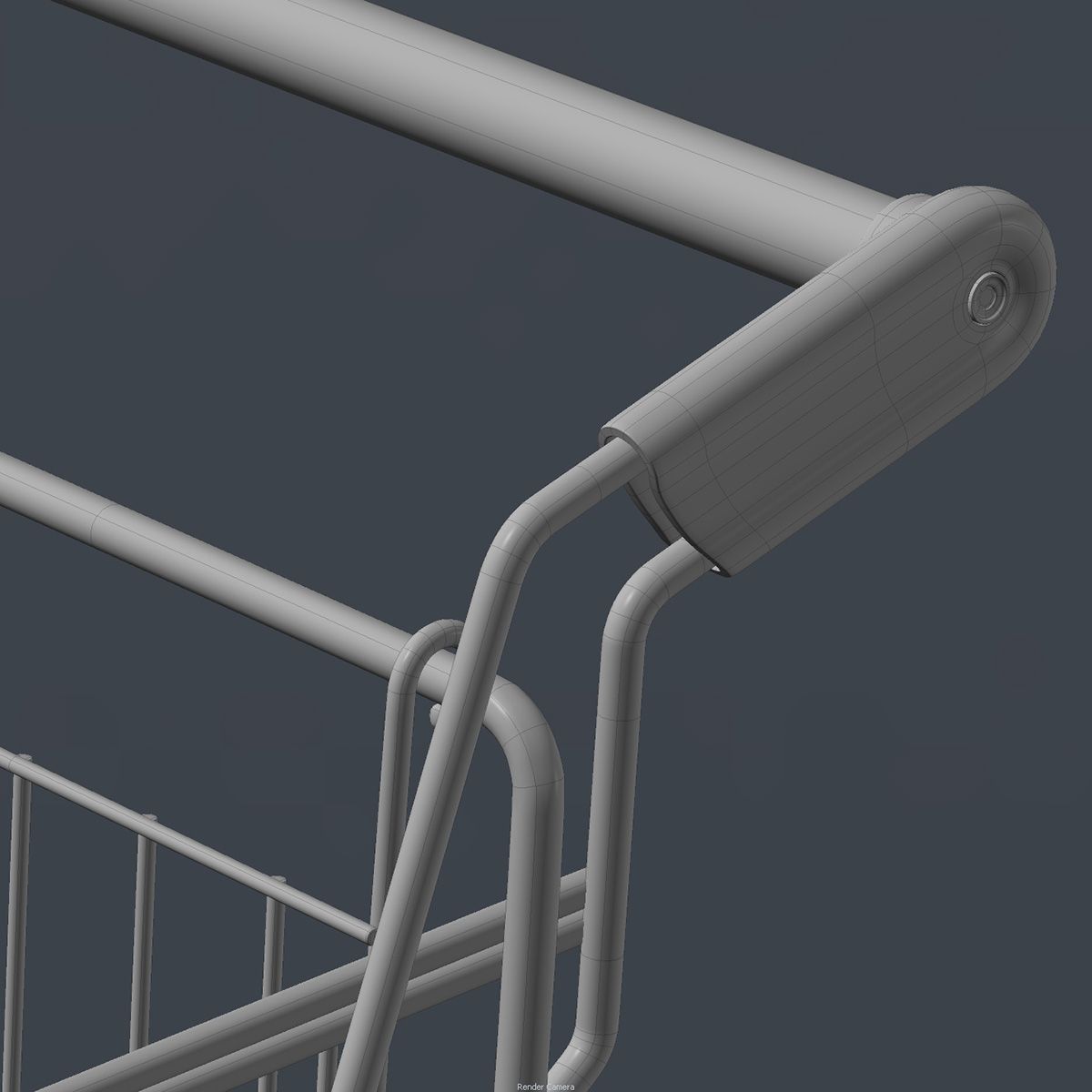 Shopping Cart royalty-free 3d model - Preview no. 9