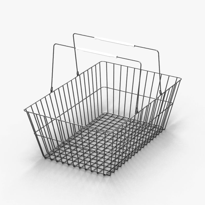 Shopping Basket royalty-free 3d model - Preview no. 2