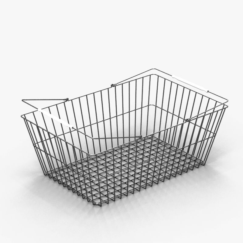 Shopping Basket royalty-free 3d model - Preview no. 5