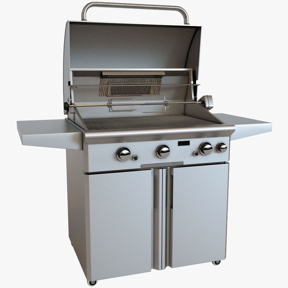 Grill en plein air 3d model