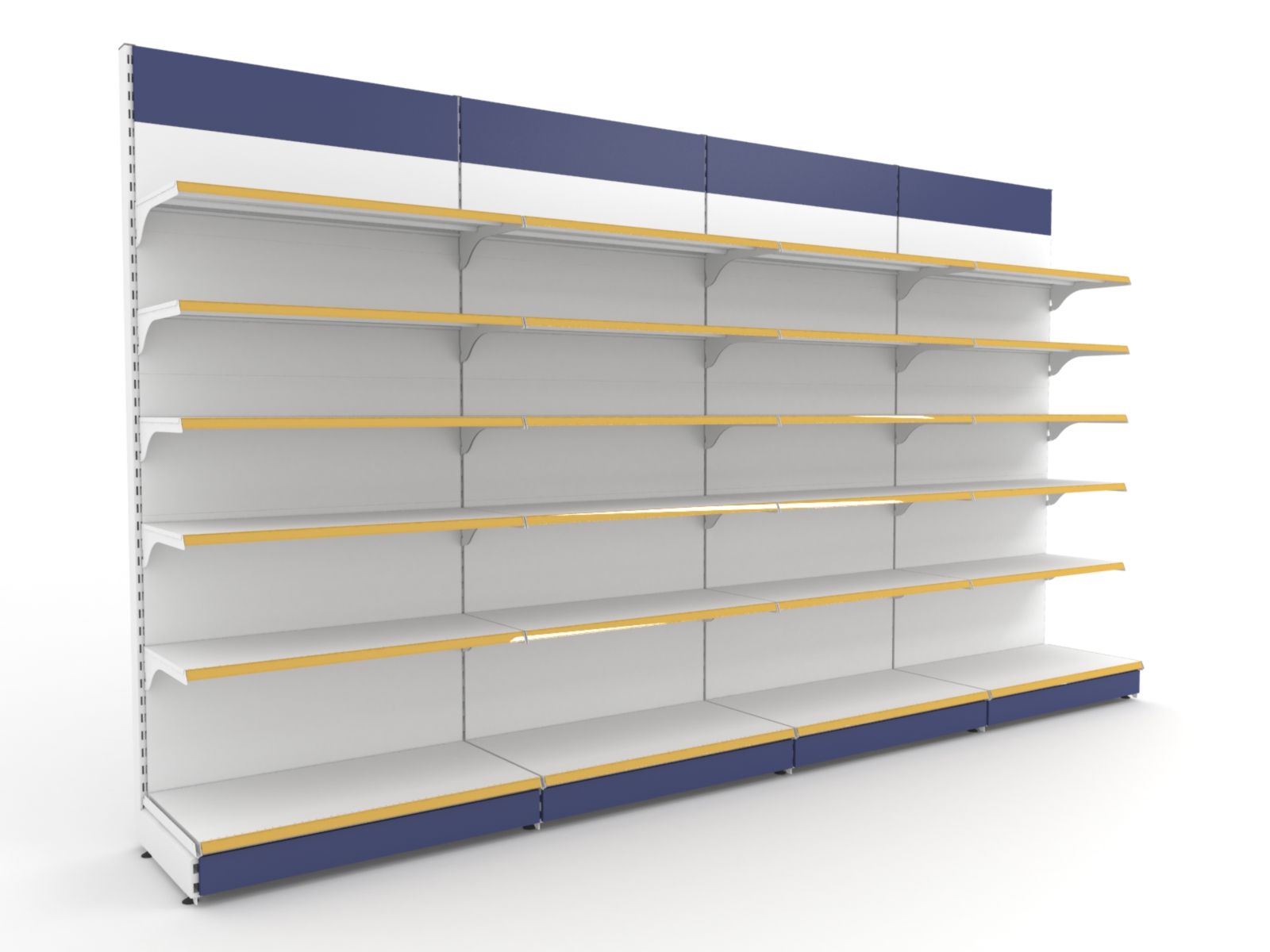 Supermarkt plank 3d model