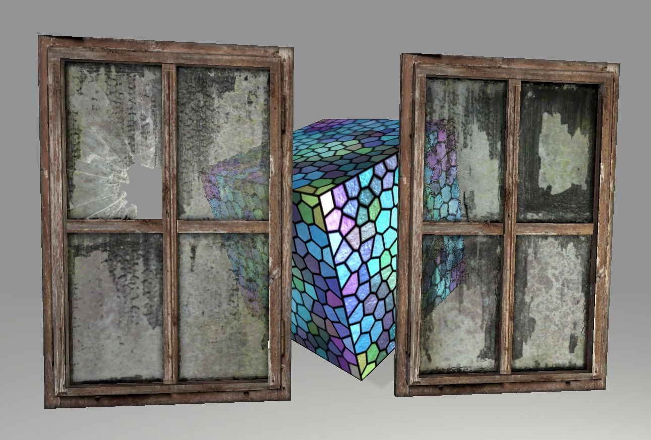 Eski Windows royalty-free 3d model - Preview no. 4