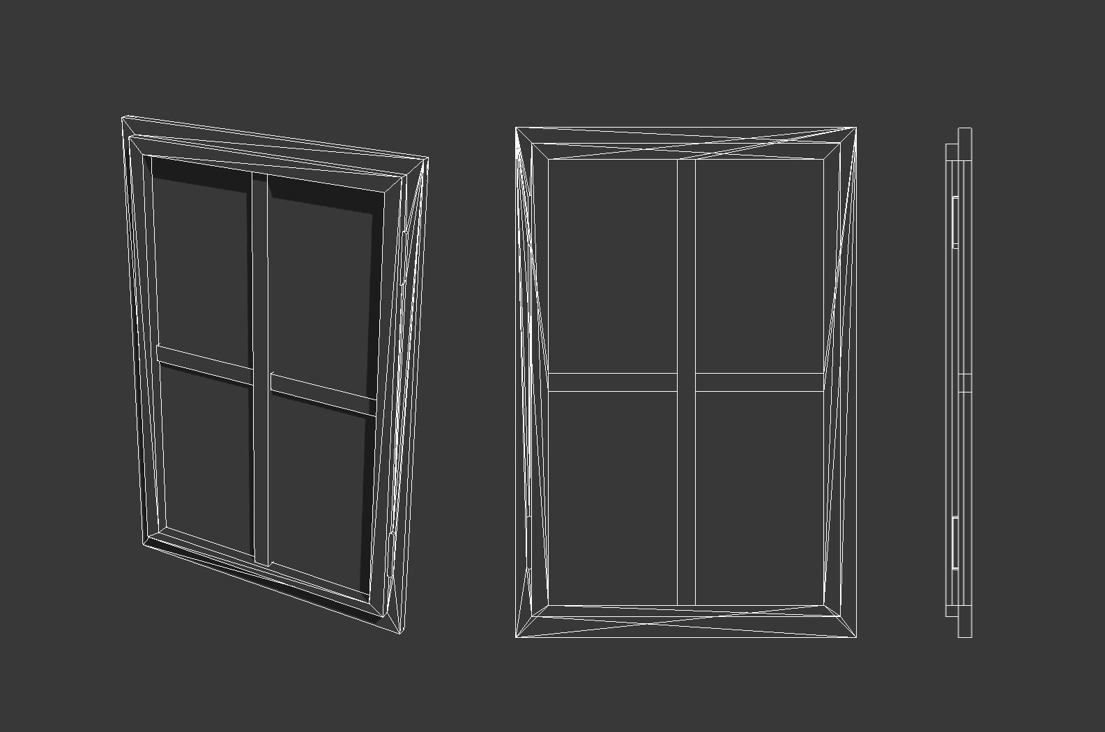 Eski Windows royalty-free 3d model - Preview no. 7