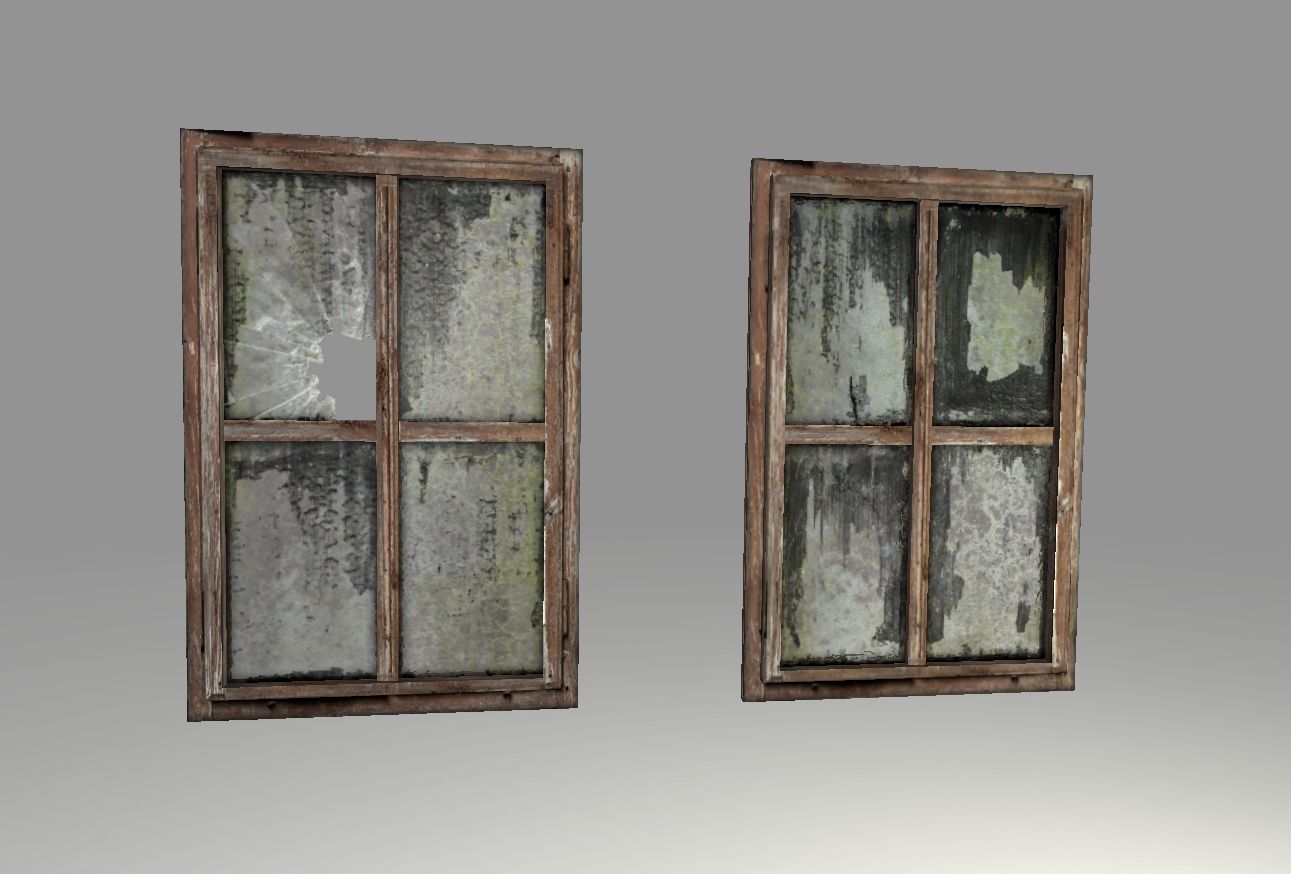 Eski Windows royalty-free 3d model - Preview no. 2