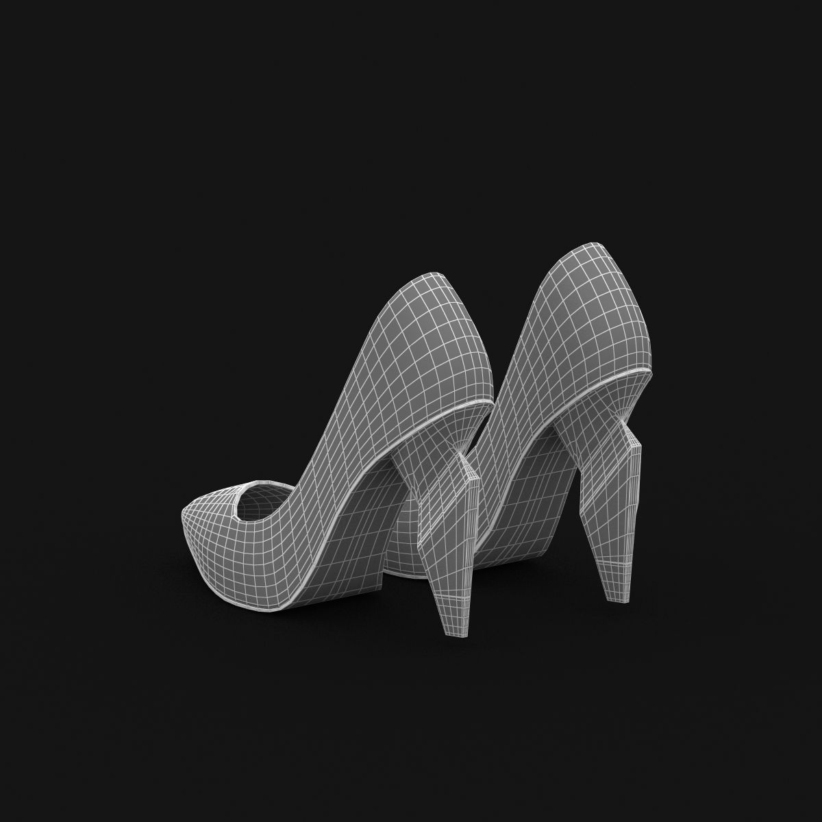 Scarpe Fendi 6 royalty-free 3d model - Preview no. 5