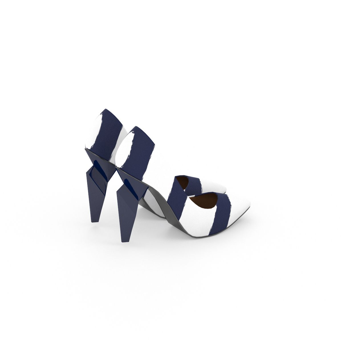 Scarpe Fendi 6 royalty-free 3d model - Preview no. 3