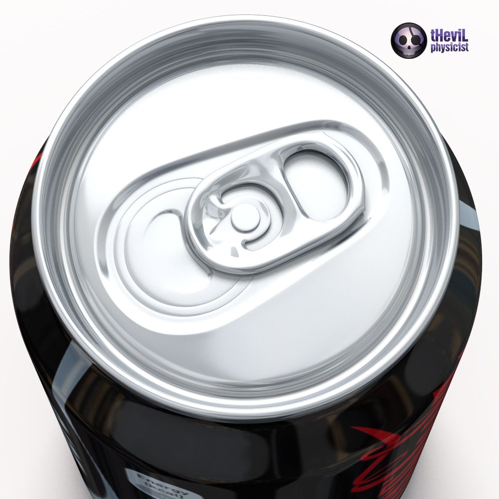 Coca Cola Zero royalty-free 3d model - Preview no. 8