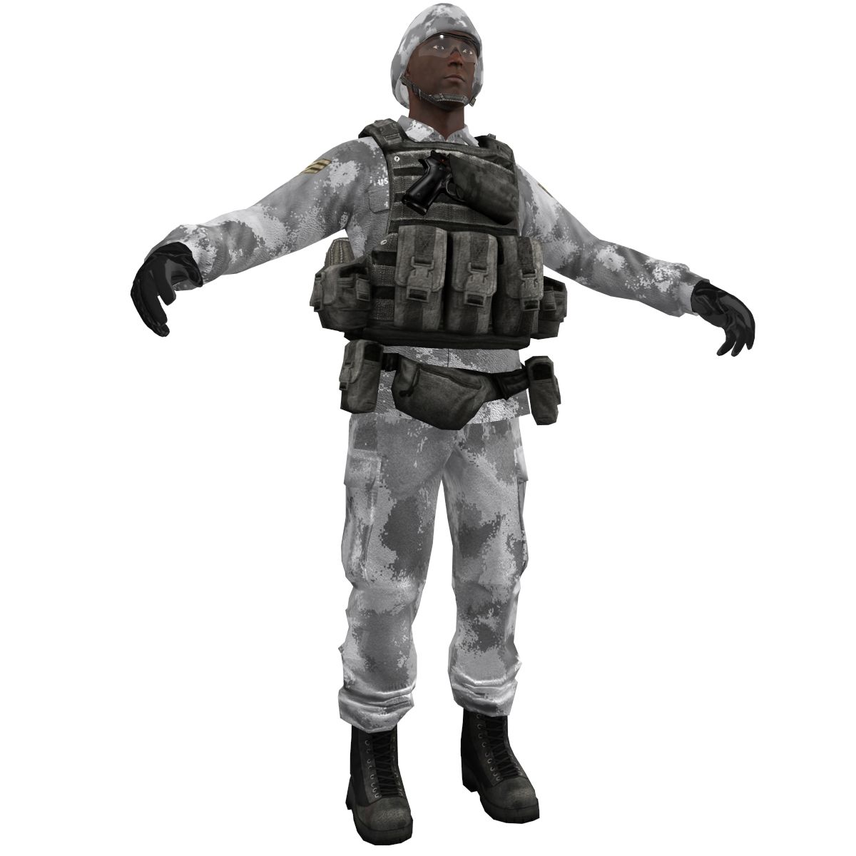 Soldat plein 6 3d model