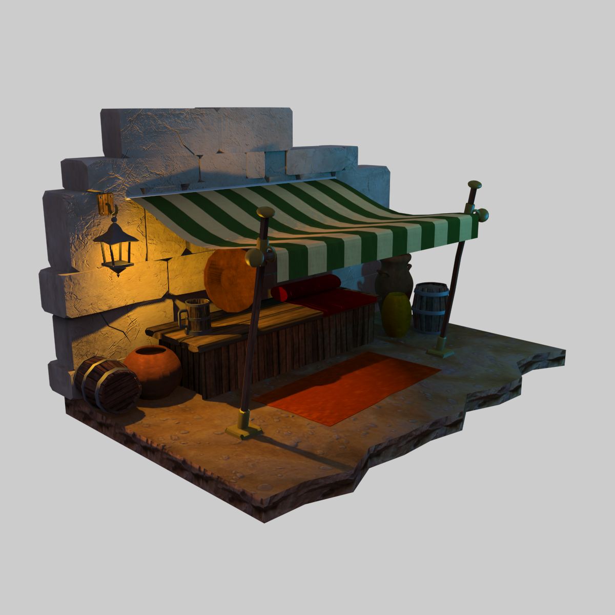 Desert Shop 3d model