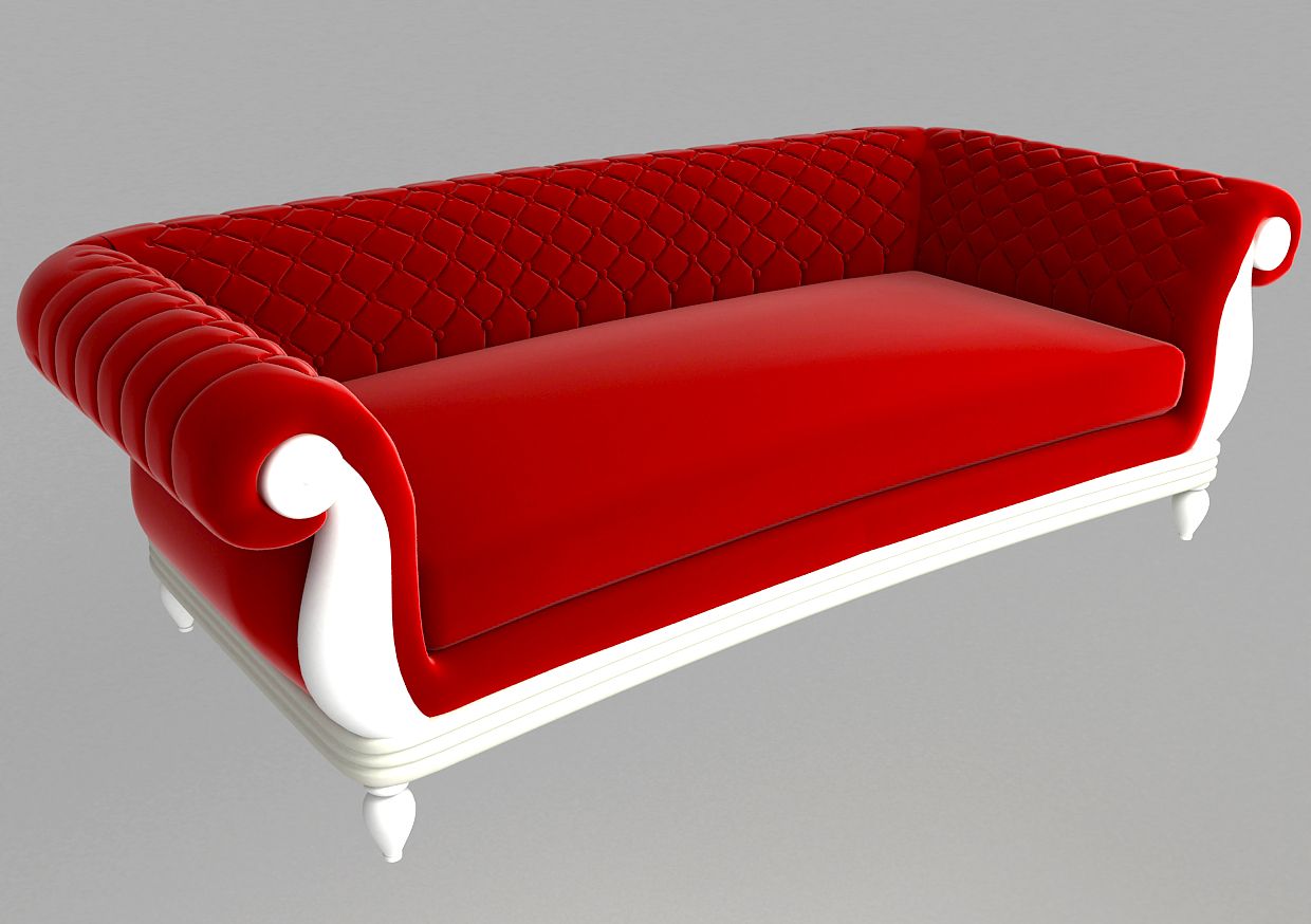 Muebles clásicos modelo 3d