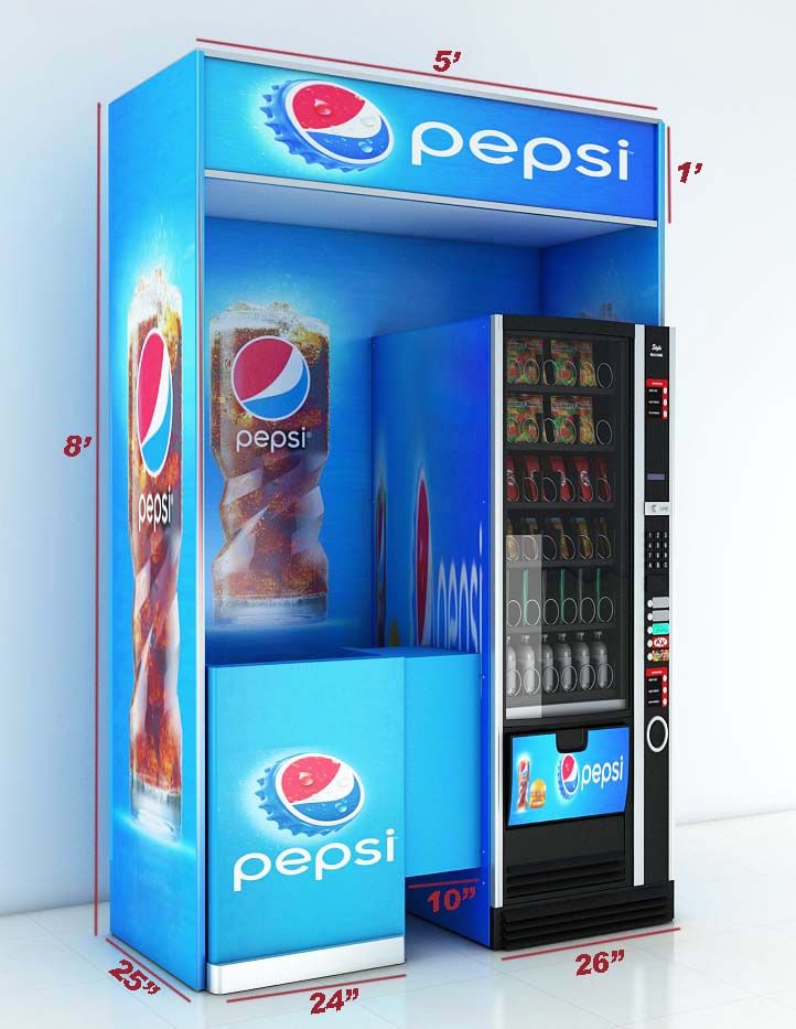 Pepsi kiosk 3d model