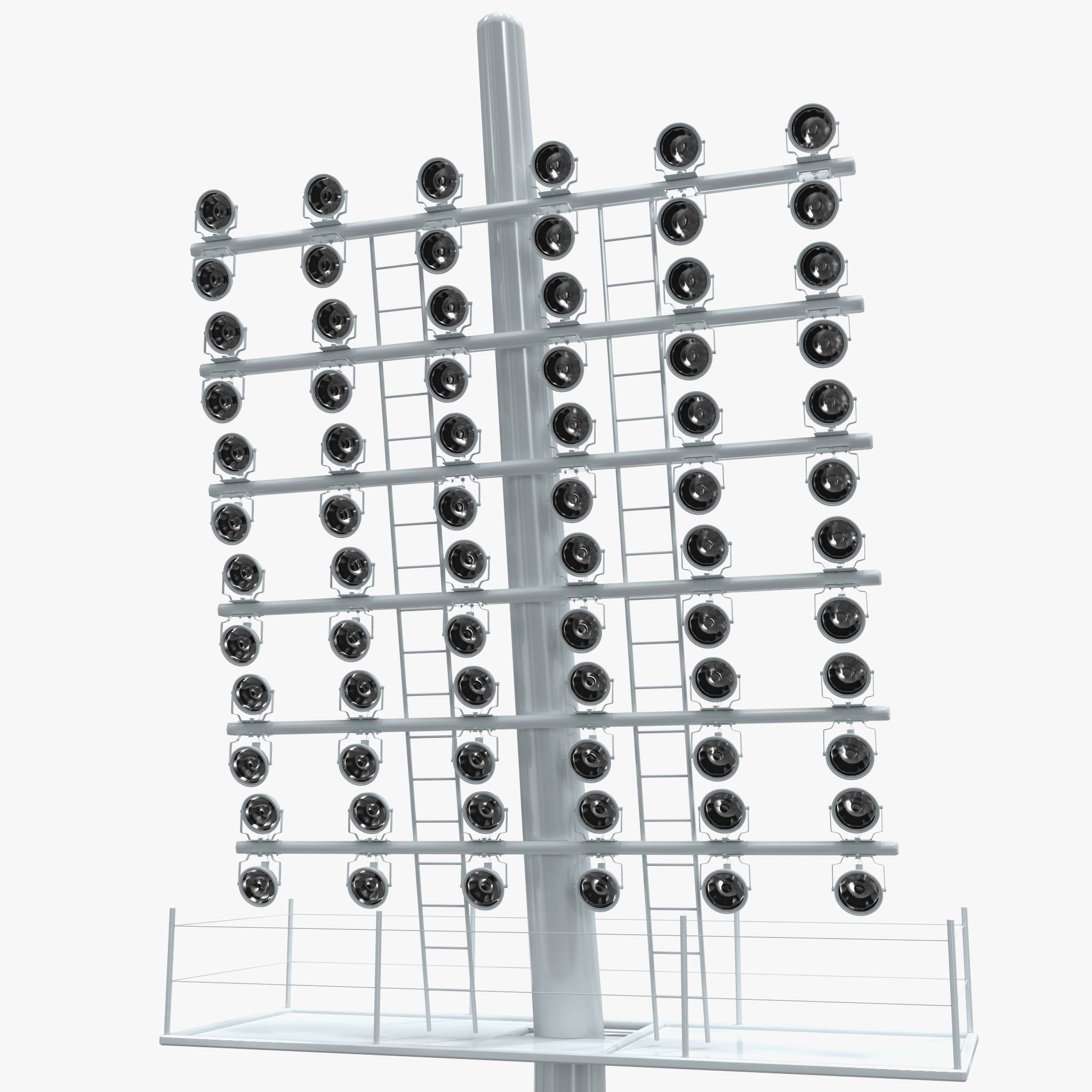 Luci dello stadio 6 3d model