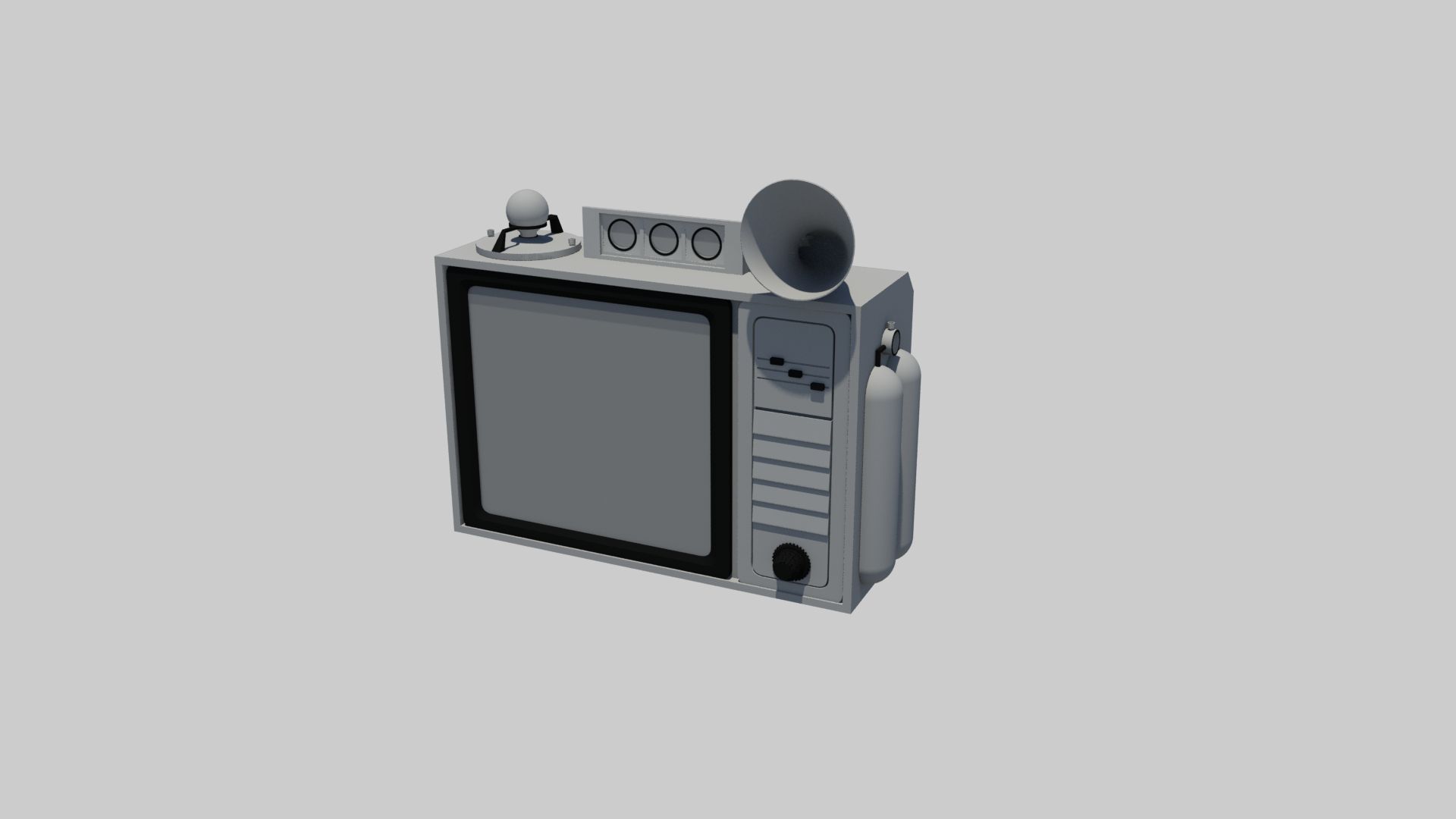 oude televisie 3d model