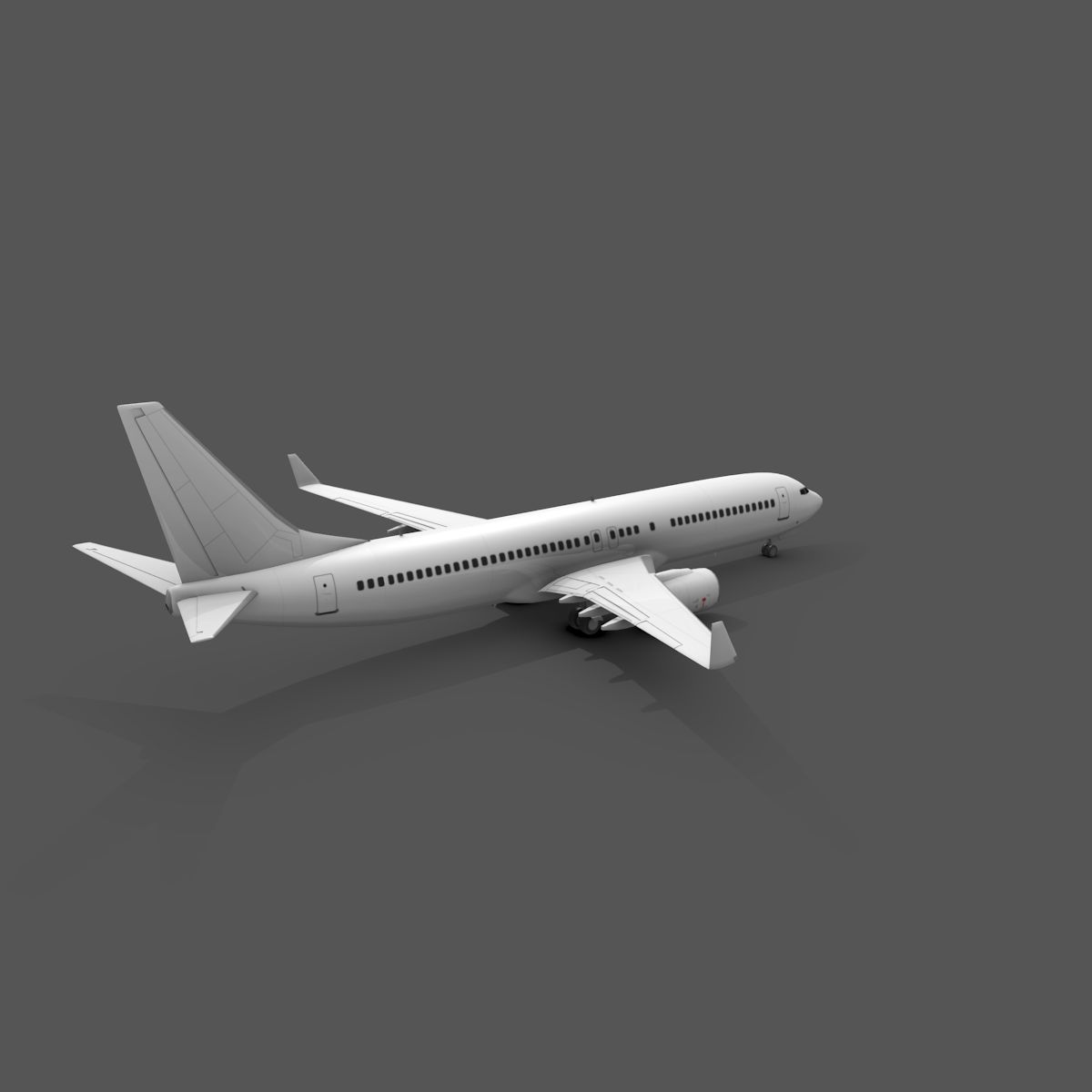 Boeing 737-800 royalty-free 3d model - Preview no. 3