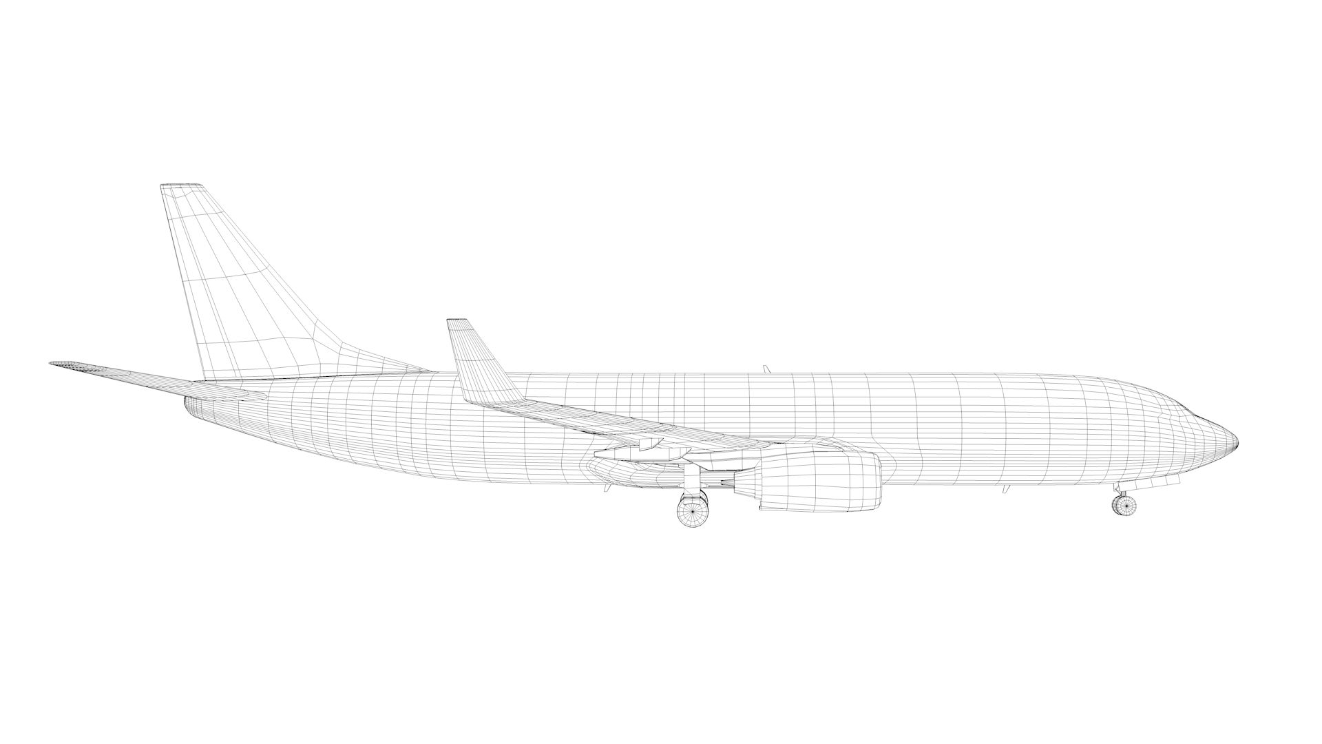 Boeing 737-800 royalty-free 3d model - Preview no. 8