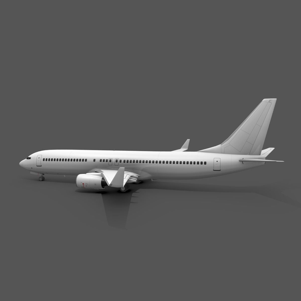 Boeing 737-800 royalty-free 3d model - Preview no. 2